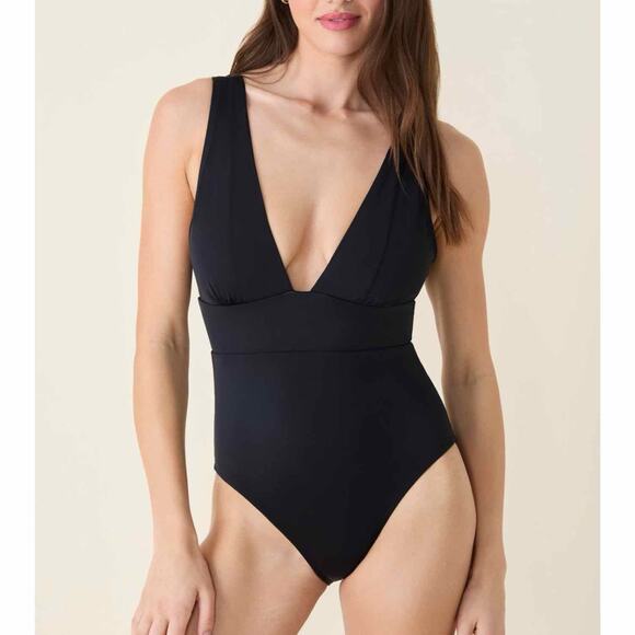 Andie Mykonos Small Long Torso Black One Piece Swimsuit LT - Picture 9 of 10
